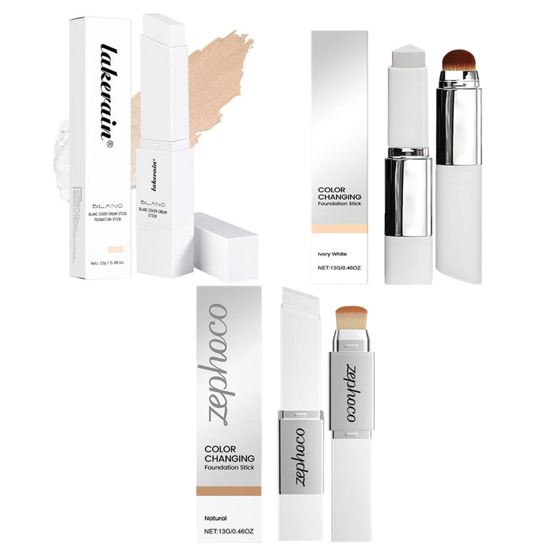 Color-Changing 2-in-1 Foundation Stick – Hydrating, Brightening & Matte Finish