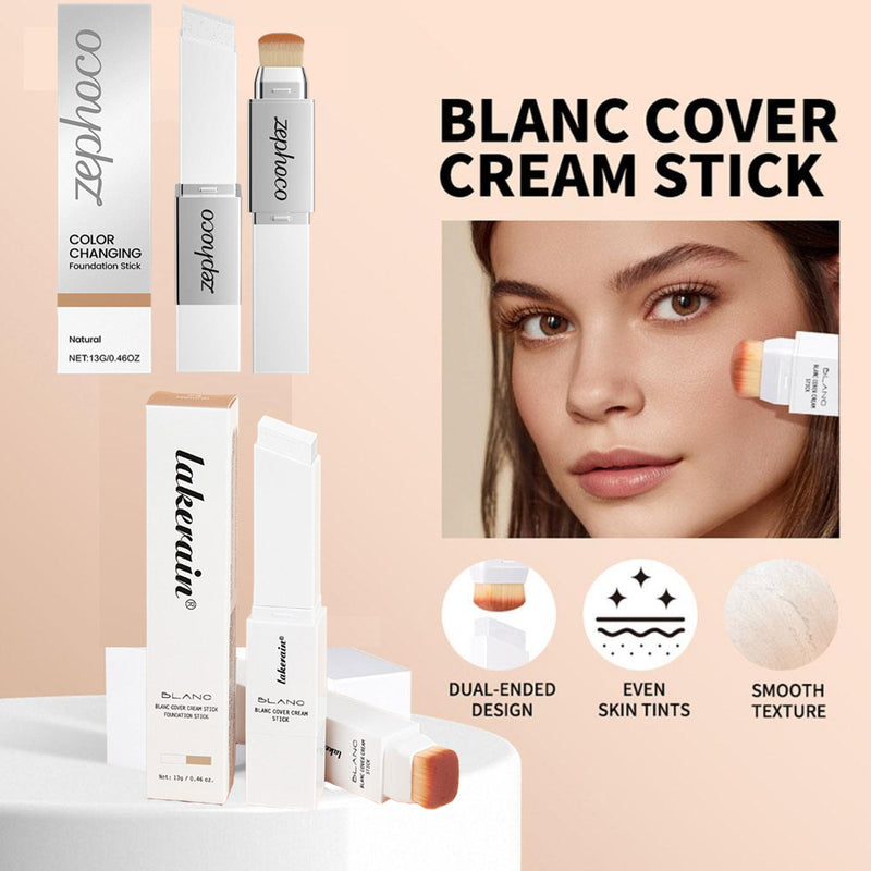 Color-Changing 2-in-1 Foundation Stick – Hydrating, Brightening & Matte Finish
