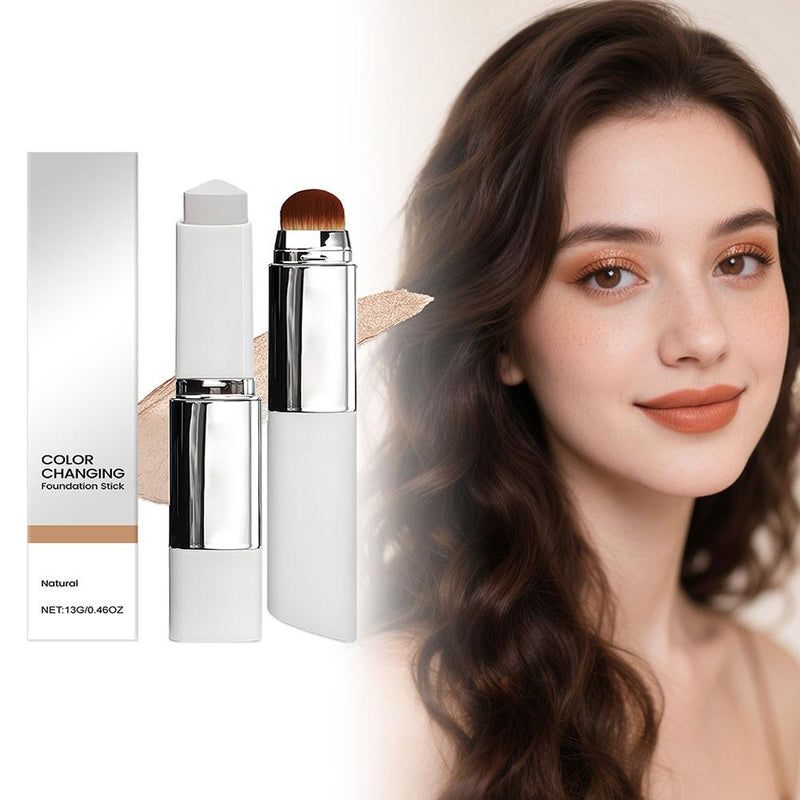 Color-Changing 2-in-1 Foundation Stick – Hydrating, Brightening & Matte Finish